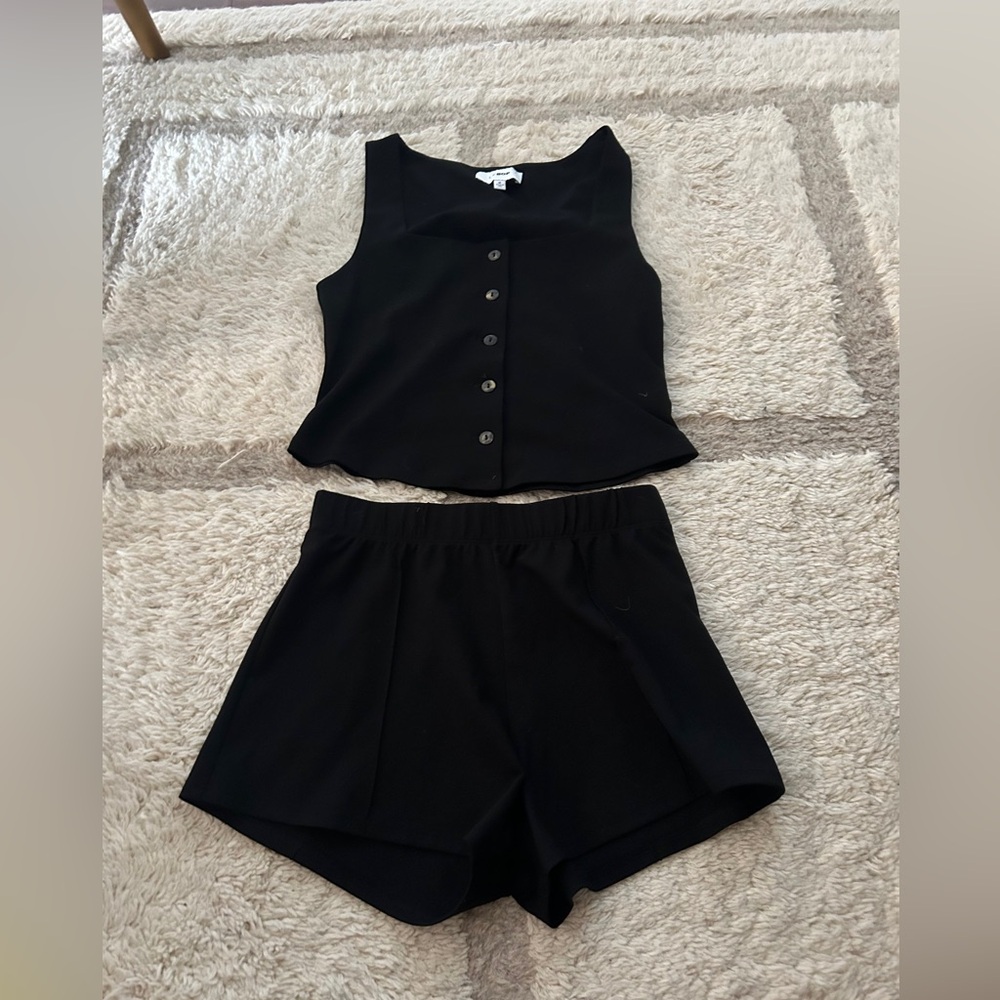 NWOT Le Bop Shopbop Eloise Shorts and Vest Set Medium Black - Picture 10 of 15